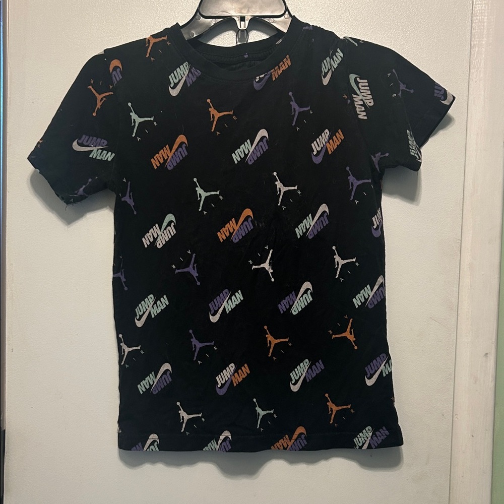 Jordan Black and Purple Graphic Tee